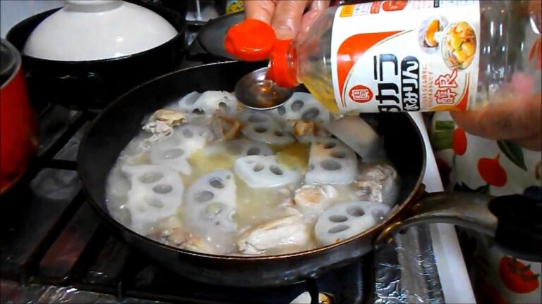 鶏もも肉と蓮根の胡麻味噌煮