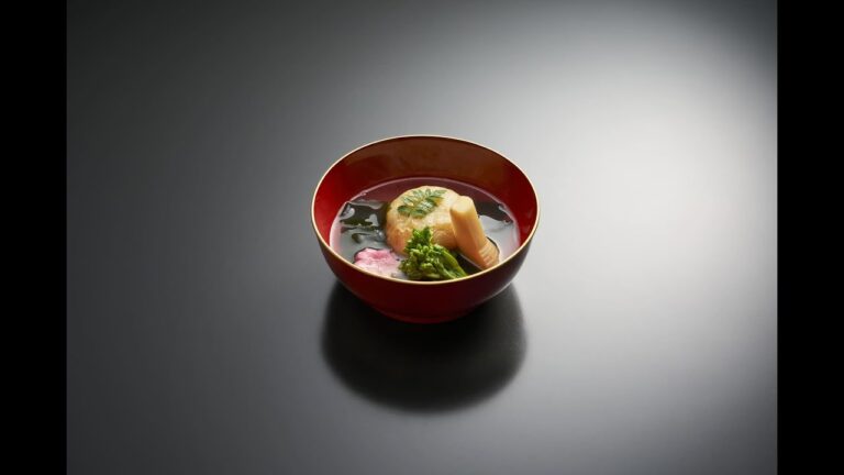 “若竹”のアレンジ版「竹の子まんじゅう 若布あんかけ」