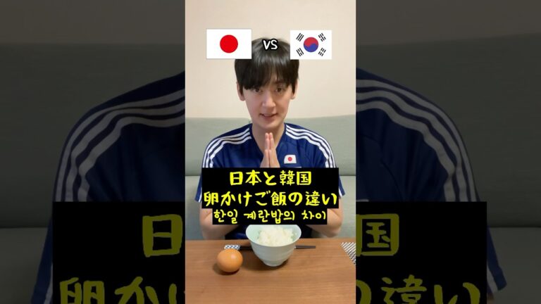 日本と韓国、卵かけご飯の違い