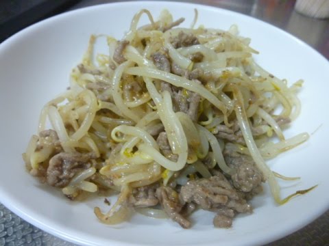 【レシピ】もやしとそぼろのごまドレッシング和え♪