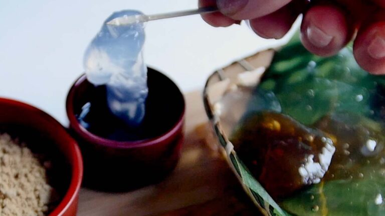 【和菓子】失敗しないなんちゃってわらび餅の作り方/How to make transparent sweets that won't fail