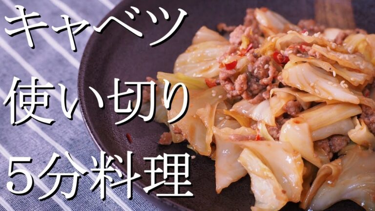 豚味噌キャベツで簡単５分料理！キャベツ使い切りレシピ【平野キッチン】