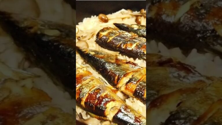 さんまの炊き込みご飯の作り方／秋刀魚レシピ／ばあちゃんの料理教室 #shorts