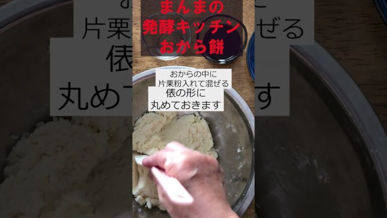 【おから餅】【スイーツ・おやつ】【醤油麹・シロップ使用】お手軽で超簡単なおやつ。低カロリー高たんぱく質で満腹感。ダイエットにピッタリ！#shorts #soy#poteto starch