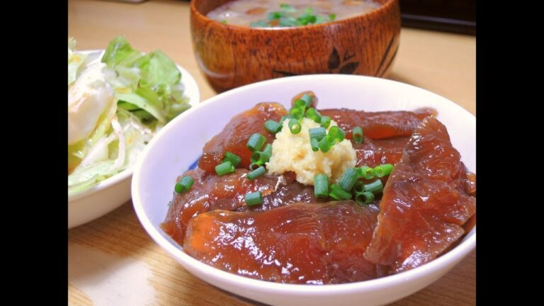【今日の】イナダの漬け丼【昼食】