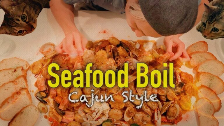 【大食い】手づかみで食べる『ケイジャン シーフード』の作り方《ルイジアナスタイル》ダンシングクラブのあれ【SEAFOOD BOIL cajun style】