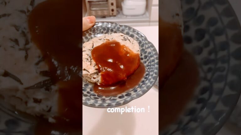 JAPANESE Fluffy Tofu & Hijiki Hamburg Steak RECIPE #shorts