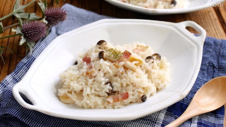 【残ご飯でコンソメリゾット！】牛乳・生クリーム不要♪夜食にもおすすめ！