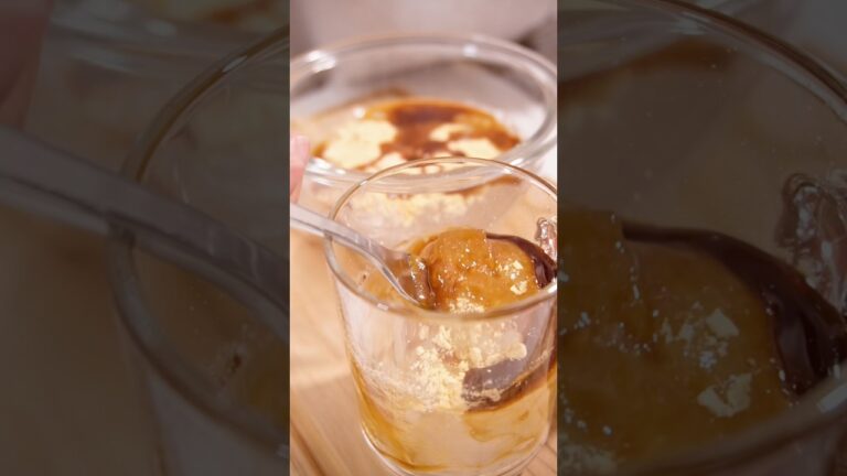 【レシピはコメ欄】Dr.STONE見過ぎて寝不足🥱　#簡単スイーツレシピ #お菓子作り  #生クリーム #水わらび餅 #手作りおやつ