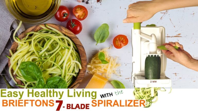 Start Your Healthy Eating Today with the Brieftons 7-Blade Spiralizer