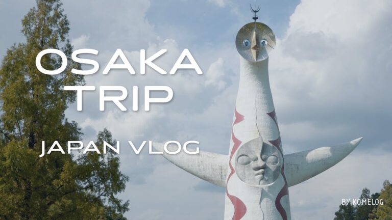 大阪旅行vlog🇯🇵24時間で楽しむ大阪の街ととっておきグルメ｜太陽の塔｜難波八阪神社｜新世界｜たこ焼き🐙｜喫茶店で飲むミックスジュース