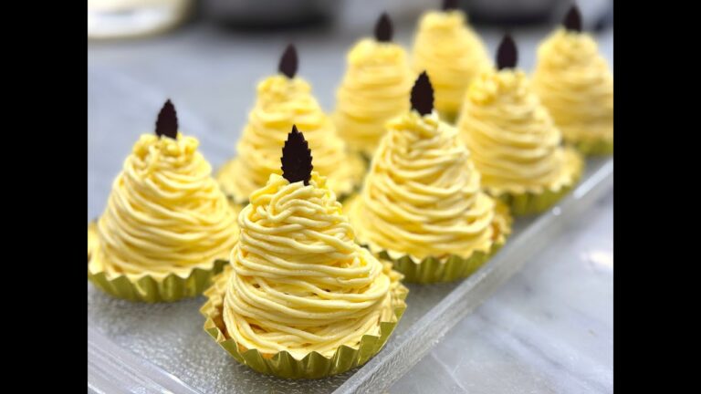 【秋に恋する】モンブランの仕上げ