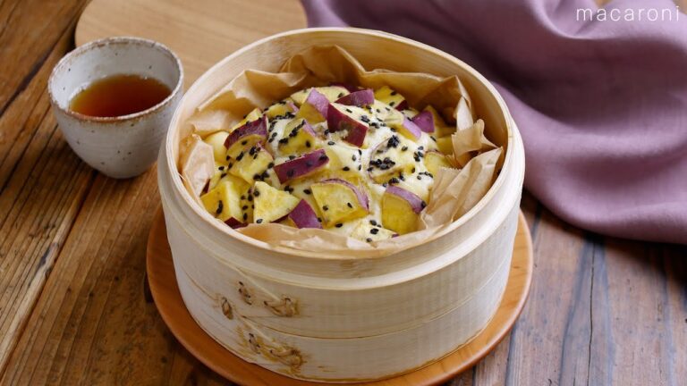 【せいろでさつまいも蒸しパン】さつま芋のやさしい甘さ！ふんわり食感♪