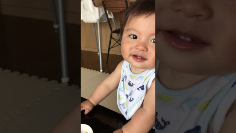 10カ月⭐︎離乳食マカロニ食べてまーす