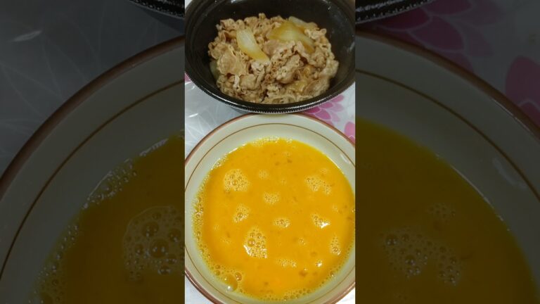 【吉野家】牛皿汁だく【だし巻き卵】