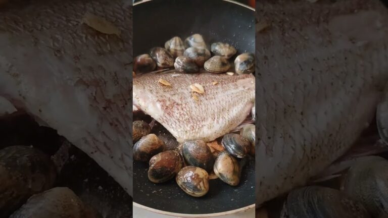 真鯛とアサリでアクアパッツア #お家で築地メシ