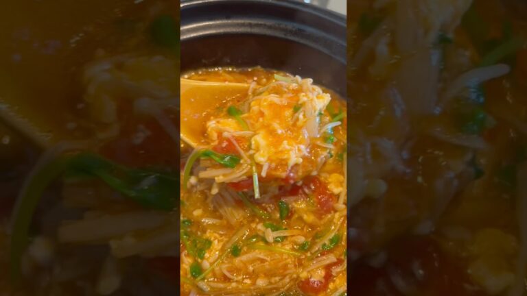 トマト、えのき入りかき卵スープ #ふわふわ卵 #ダイエットレシピ #体を温める #簡単レシピ #美味しい