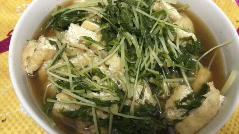 大量の水菜をいただいたので、煮浸しの作り方教えます❤️