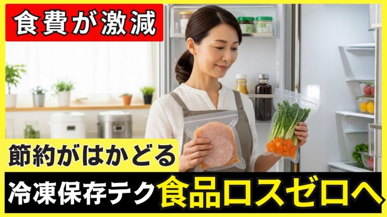 食材ロスがゼロに！20品目の冷凍保存方法！自炊が楽になる！時短&食材を無駄にしない冷凍保存テクニック | 節約主婦の節約術