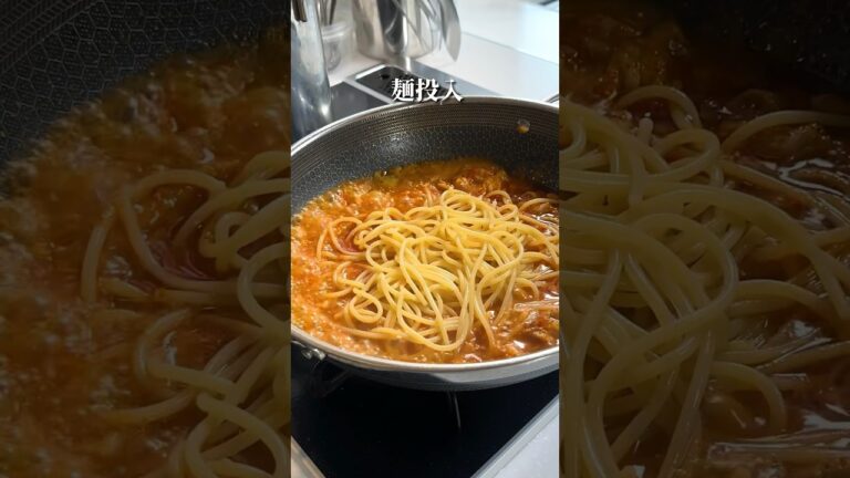 地獄級🌶️【北極パスタ】中本再現 #shorts