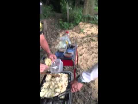 BBQでガーリックライス