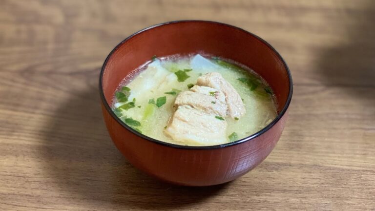 柔らか豚の角煮で豚汁作り方／簡単節約レシピ