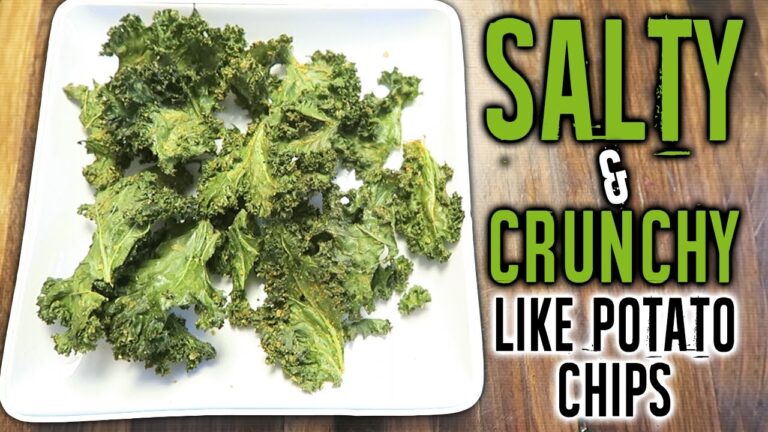 How To Make A Tasty Kale Chips Recipe In The Oven (SALTY AND CRUNCHY) | LiveLeanTV