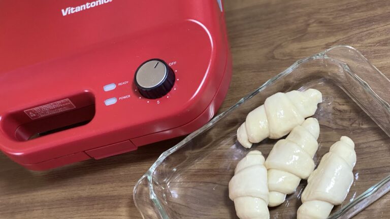 ホットサンドメーカー／ビタントニオで業務スーパーの冷凍クロワッサン焼いてみた／人気のレシピ