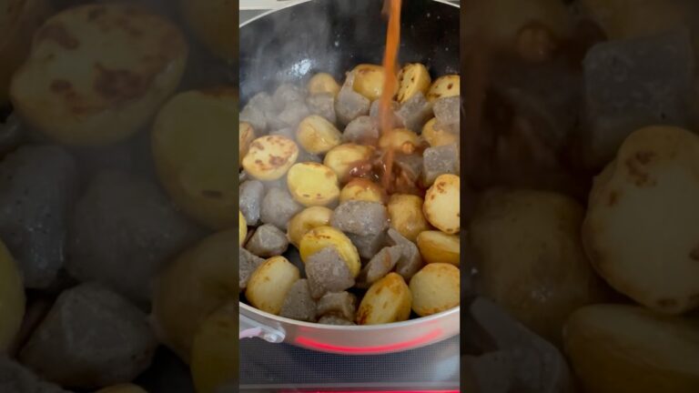 新じゃがとこんにゃくの味噌がらめ#cooking #料理 #こんにゃく