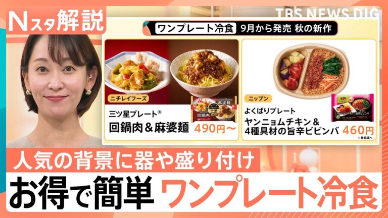 お得？「ワンプレート冷食」急成長の裏に企業努力！“温めムラ”抑えるために器や盛り付けに工夫【Nスタ解説】｜TBS NEWS DIG