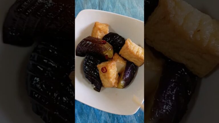 秋茄子🍆と厚揚げ煮浸ししました