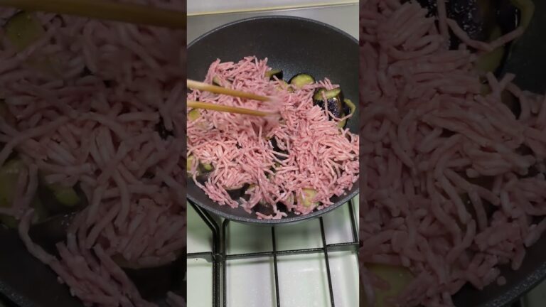 【今日のおつまみ】ナスとひき肉のみそ炒め