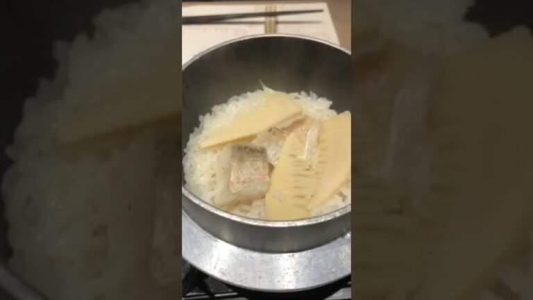 光り輝く筍ご飯が美味すぎる！食べたら病みつきになること間違いなし！#グルメ #飯動画