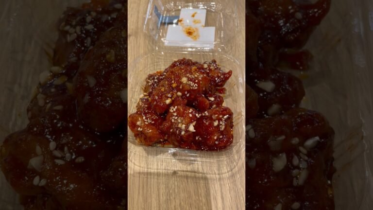 半額になってた韓国風ヤンニョムチキン食べてみた🥺✨#japan #travel #foodie #YangnyeomChicken