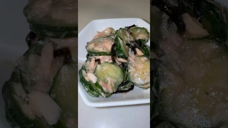 きゅうりとツナの塩昆布あえ　#料理  #きゅうり #おつまみレシピ