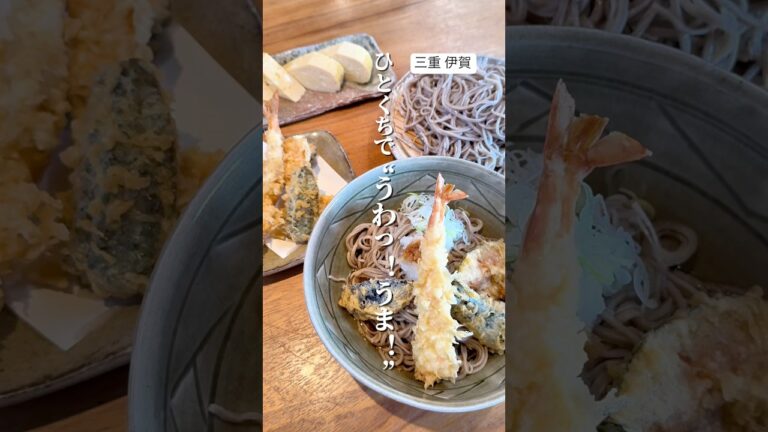 【三重 伊賀】「ひとくちで、うわ、うま…って声出た蕎麦。」伊賀の町で、静かに旨さが広がる時間。