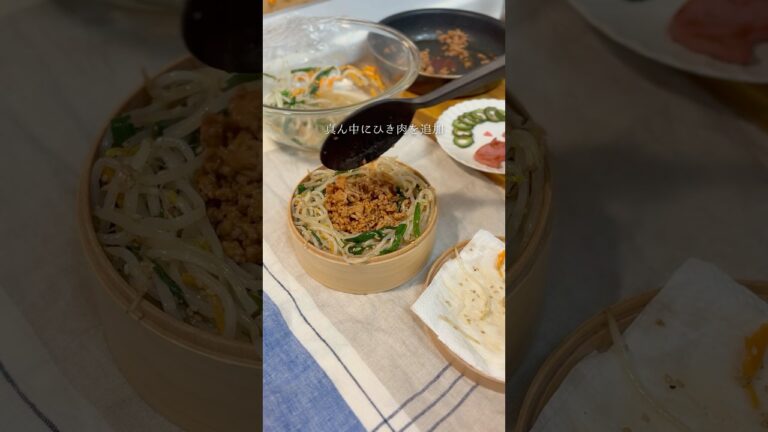 今日は簡単ビビンバ？弁当🐖💓#お弁当 #lunchbox #弁当#shorts