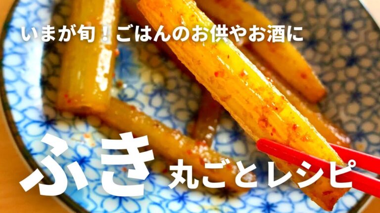 いまが旬！ふきを丸ごと使った3品 / 煮物・佃煮・きゃらぶき / ごはんのお供やお酒の肴に