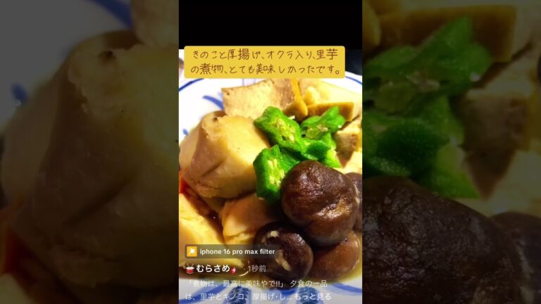 「煮物は、最高に美味やで!!」