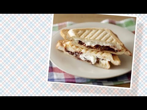 チョコヨーグルトホットサンド｜明治ブルガリアヨーグルト公式ヨーグルトレシピ