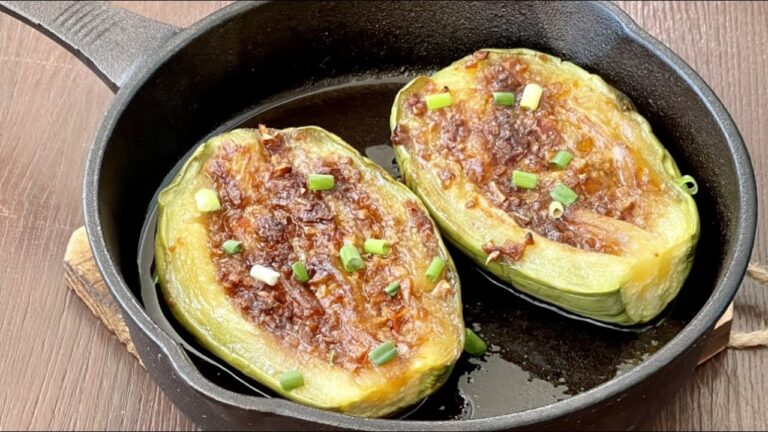 【蒜蓉烤绿皮茄子】トロなすのにんにく焼き