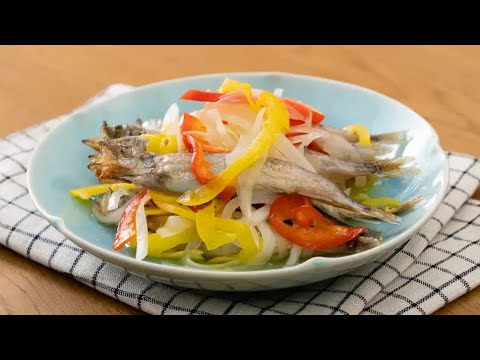 ししゃもの揚げマリネ