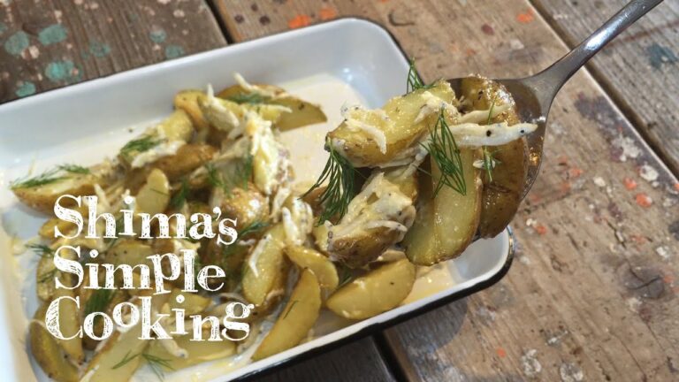 お洒落！ジューシー！ホクホク♪　シラスの揚げジャガイモサラダの作り方　How to make potato salad