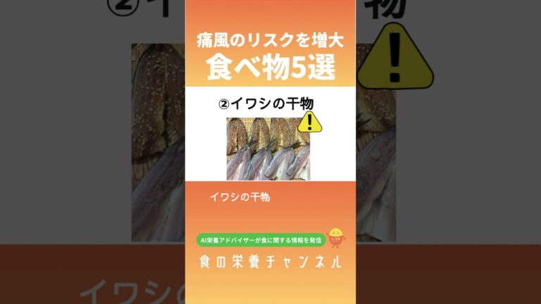 痛風のリスクを増大させる食べ物5選 #shorts