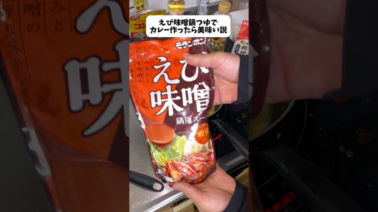 えび味噌の鍋つゆでカレー作ったら美味いんじゃね？