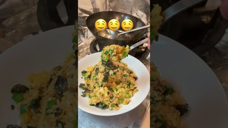 【中華鍋】豚キムチチャーハンを作ってみた