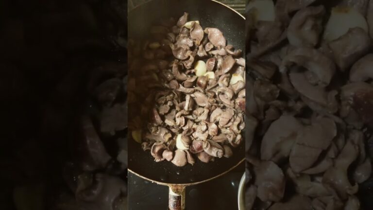砂ずりとガーリック🧄焼きand焼き椎茸炒め