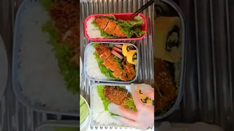 お弁当を詰める！鶏ササミカツ編