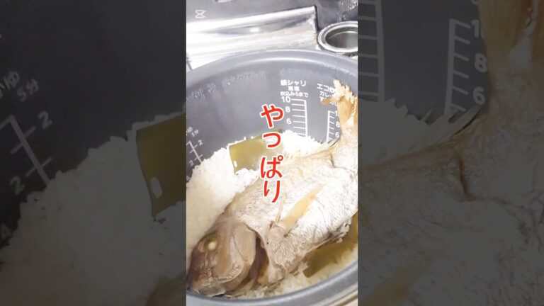炊飯器で簡単【鯛めし】鯛の旨みが存分に味わえます#shorts #七草がゆ#鯛めし How to cook Sea Bream Rice無病息災 にらみ鯛