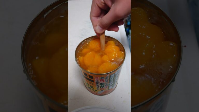 ドンキのみかん缶詰で巨大ゼリー作ってみた！！！